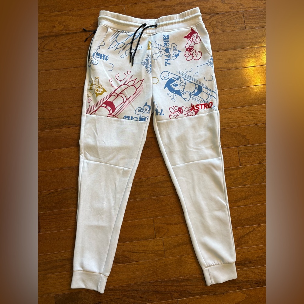 Astro Boy Graphic Joggers - White, Red, Blue